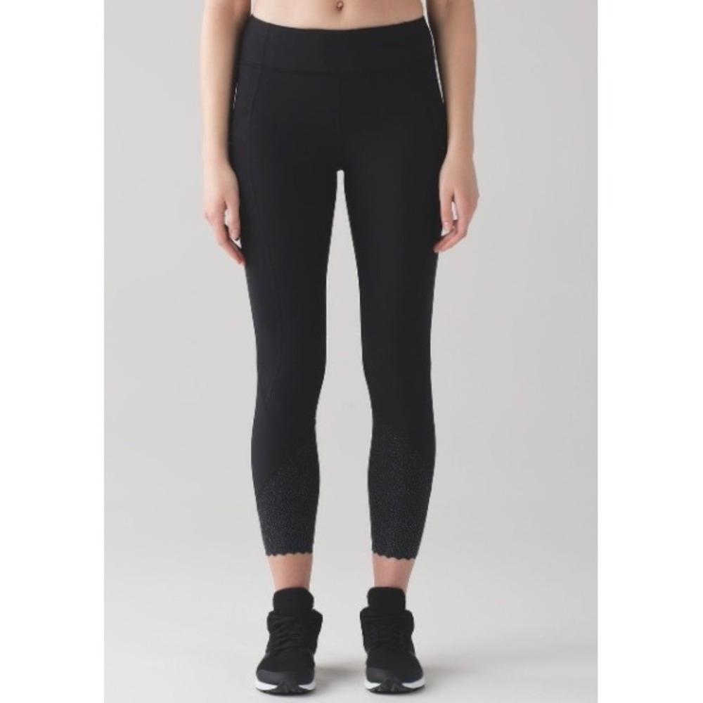 Lululemon Tight Stuff‎ II 25 Womens S Black Luxtreme Running Leggings Athleisure